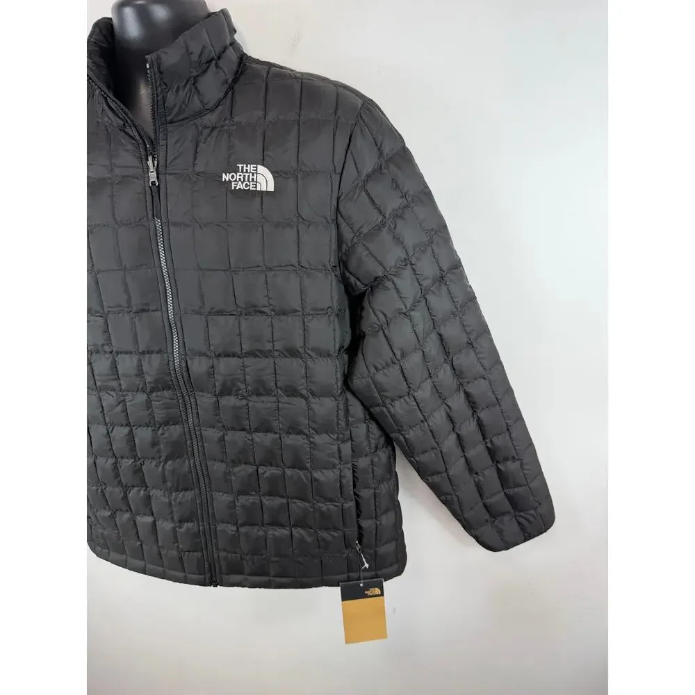 North Face Thermoball Puffer Jacket Black Mens Large NEW Quilted Outdoors